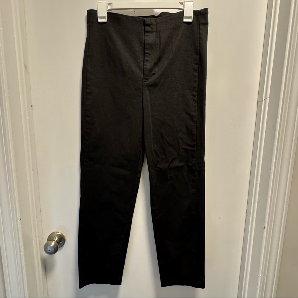 Madewell Fraser Slim Dress Pants Womens Size 30 Stretch Black Crop Tapered